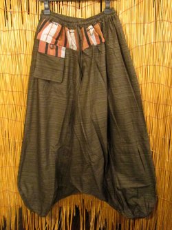 画像2: ナガ族＊コットン素材＊ふんわり＊サルエルパンツ