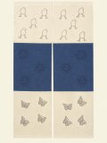 【１５０ｃｍ×８５ｃｍ】インド綿＊ひよこと蝶々プリント＊暖簾＊のれん