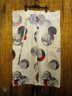 画像4: 和風プリント＊コットン素材＊ロング丈＊タイパンツ