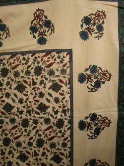 画像4: 【２２０ｃｍ×１５０ｃｍ】インド綿＊お花プリント＊マルチクロス
