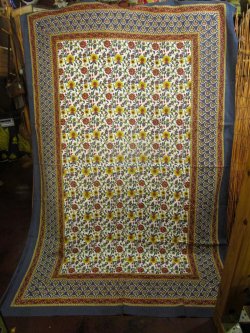 画像2: 【２２０ｃｍ×１５０ｃｍ】インド綿＊お花プリント＊マルチクロス