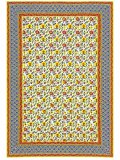 【２２０ｃｍ×１５０ｃｍ】インド綿＊お花プリント＊マルチクロス