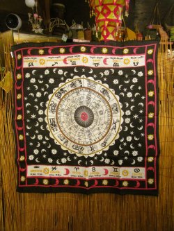 画像2: 【１０５ｃｍ×１０５ｃｍ】インド綿＊十二星座＊マルチクロス