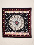 【１０５ｃｍ×１０５ｃｍ】インド綿＊十二星座＊マルチクロス