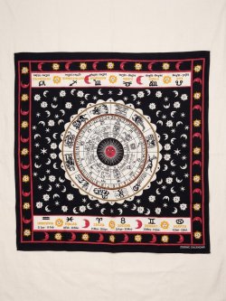 画像1: 【１０５ｃｍ×１０５ｃｍ】インド綿＊十二星座＊マルチクロス