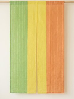 画像1: 【１５０ｃｍ×８５ｃｍ】インド綿＊織り柄模様＊暖簾＊のれん