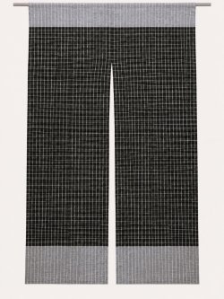 画像1: 【１５０ｃｍ×８５ｃｍ】インド綿＊織り柄模様＊暖簾＊のれん