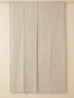 画像1: 【１５０ｃｍ×８５ｃｍ】インド綿＊織り柄模様＊暖簾＊のれん