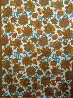 画像3: 【２２０ｃｍ×１５０ｃｍ】インド綿＊お花プリント＊マルチクロス