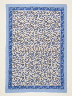 画像1: 【２２０ｃｍ×１５０ｃｍ】インド綿＊ペイズリープリント＊マルチクロス