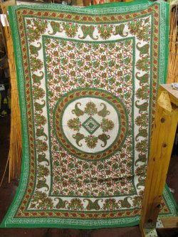 画像2: 【２２０ｃｍ×１５０ｃｍ】インド綿＊ペイズリープリント＊マルチクロス