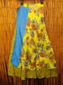 画像: サリー生地*ラップスカートUPしました