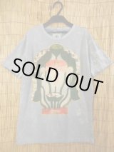 画像: ストーンウォッシュ加工＊仏陀フェイス＆蓮＊Ｔシャツ＊Ｍ