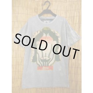 画像: ストーンウォッシュ加工＊仏陀フェイス＆蓮＊Ｔシャツ＊Ｍ
