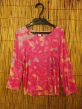 画像: １１０ｃｍ＊キッズサイズ＊ストレッチレーヨン素材＊タイダイ染め＊ロングＴシャツ