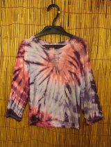 画像: １００ｃｍ＊キッズサイズ＊ストレッチレーヨン素材＊タイダイ染め＊ロングＴシャツ