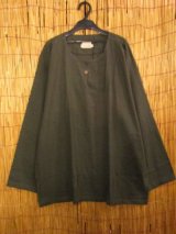 画像: 一つボタン＊コットン素材＊ロングスリーブ＊プルオーバー＊３ＸＬ 