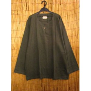 画像: 一つボタン＊コットン素材＊ロングスリーブ＊プルオーバー＊３ＸＬ 