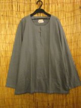 画像: 一つボタン＊コットン素材＊ロングスリーブ＊プルオーバー＊３ＸＬ 