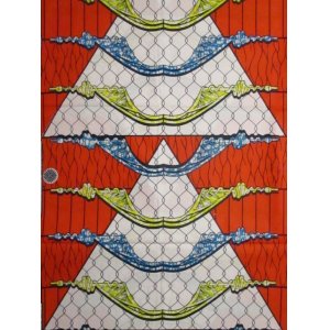 画像: アフリカンプリント生地 パーニュ
