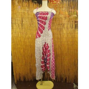 画像: インド製品＊レーヨン素材＊２ＷＡＹ＊曼荼羅プリント＊ベアトップ＊サルエルパンツ