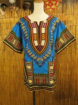 画像: 小さめサイズ＊アフリカンプリント＊ダシキ＊ＤＡＳＨＩＫＩ＊Ｓ