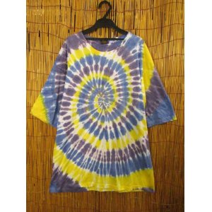 画像: パステルカラー調＊タイダイ染め＊コットン素材＊半袖＊Ｔシャツ＊ＸＬ