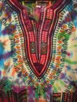 画像2: タイダイ染め＊アフリカンプリント＊ダシキ＊ＤＡＳＨＩＫＩ＊Ｓ