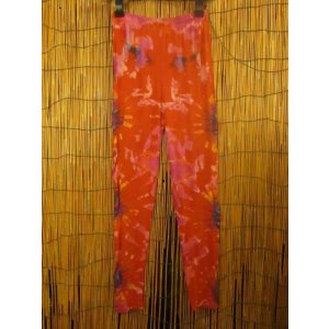 画像: ストレッチ＊レーヨン素材＊タイダイ染め＊レギンス＊スパッツ