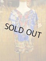 画像: タイダイ染め＊アフリカンプリント＊ダシキ＊ＤＡＳＨＩＫＩ＊Ｌ