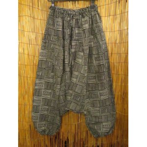 画像: アジアンプリント＊コットン素材＊ふんわり＊サルエルパンツ