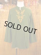 画像: トライバルステッチ＊コットン素材＊マオカラー＊ロングスリーブ＊プルオーバー＊２ＸＬ