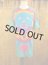 画像: デッドベア＊モチーフ＊タイダイ染め＊コットン素材＊半袖＊Ｔシャツ＊Ｌ