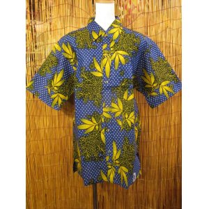 画像: アフリカンプリント＊コットン素材＊半袖＊シャツ ＊Ｍ