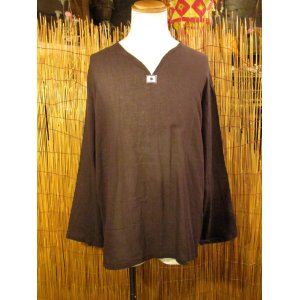 画像: 無地＊薄手＊コットン素材＊長袖＊プルオーバー＊ＸＸＬ