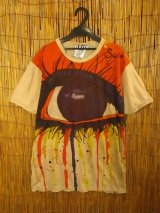 画像: ビッグアイプリント＊コットン素材＊半袖Ｔシャツ