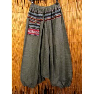 画像: ゲリ生地＊コットン素材＊ふんわり＊サルエルパンツ