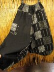 画像3: 黒色＋和風プリント＊切り替え＊コットン素材＊ふんわり＊サルエルパンツ