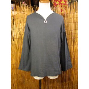 画像: 無地＊薄手＊コットン素材＊長袖＊プルオーバー＊ＸＬ