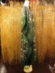 画像3: 薄手ビスコース素材＊ゆったりサイズ ＊アジアンプリント＊ガラベーヤ＊ポンチョ風＊マキシ丈＊ワンピース＊ベリーダンス