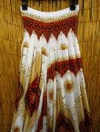 画像2: 白色ベース＊アジアンプリント＊レーヨン素材＊２ＷＡＹ＊サルエルパンツ 