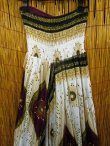 画像2: 白色ベース＊アジアンプリント＊レーヨン素材＊２ＷＡＹ＊サルエルパンツ 