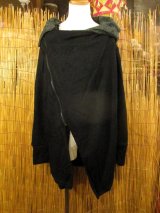 画像: 無地＊ポリエステル素材＊旅人風＊変型＊ショート丈コート