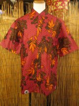 画像: アフリカンプリント＊コットン素材＊半袖＊シャツ ＊Ｌ