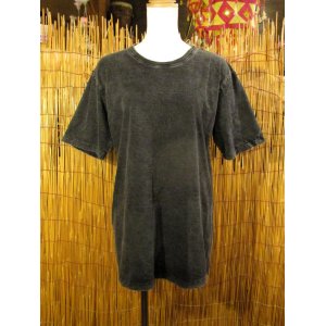 画像: 無地＊ストーンウォッシュ加工＊コットン素材＊半袖Ｔシャツ＊Ｍ