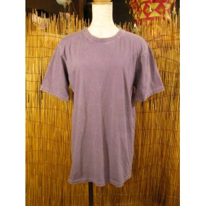 画像: 無地＊ストーンウォッシュ加工＊コットン素材＊半袖Ｔシャツ＊Ｍ