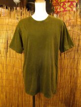 画像: 無地＊ストーンウォッシュ加工＊コットン素材＊半袖Ｔシャツ＊Ｍ