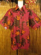 画像: アフリカンプリント＊コットン素材＊半袖＊シャツ ＊Ｍ
