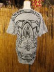 画像3: ロータスプリント＊皺加工＊コットン素材＊半袖＊Ｔシャツ