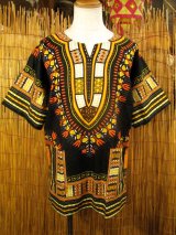 画像: アフリカンプリント＊ダシキ＊ＤＡＳＨＩＫＩ＊Ｌ